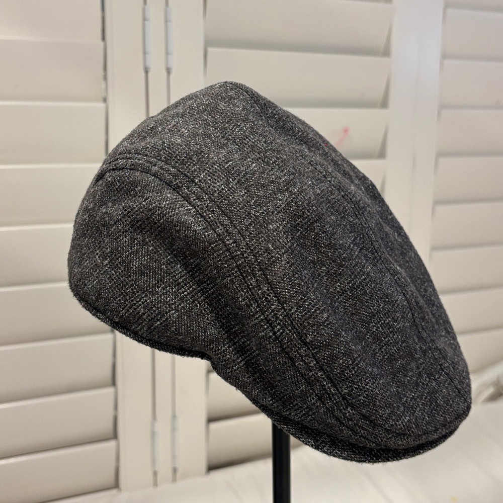 Gray Tweed Flat Cap, newsboy cap